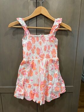 Vineyard Vines Girl’s Dress with Pink & Orange Floral Print